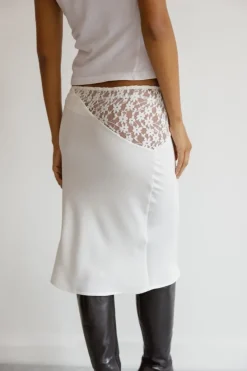 Musier Paris jupe en satin trimiti