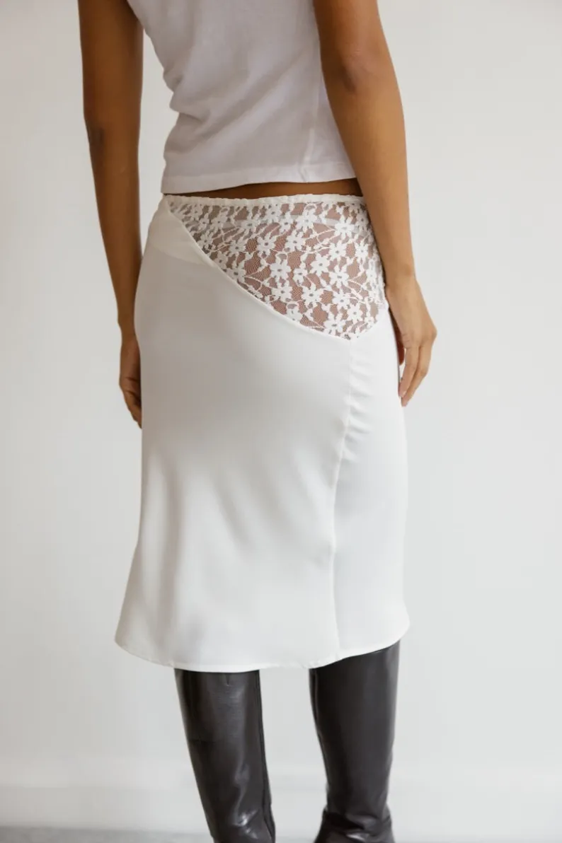 Musier Paris jupe en satin trimiti