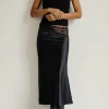 Musier Paris jupe midi en satin curzola