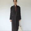 Musier Paris manteau long chocolat enormous