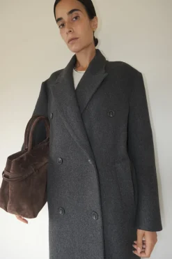 Musier Paris manteau long gris superflu