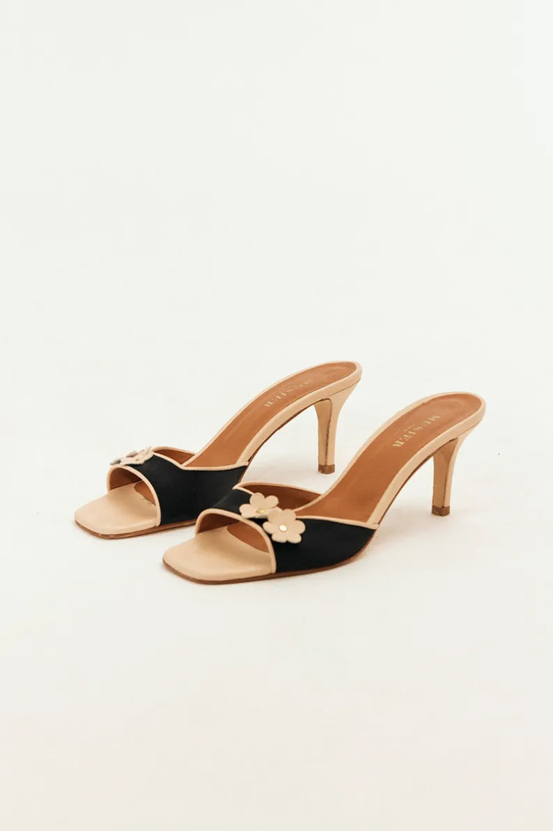 Musier Paris mules en satin canaries