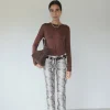 Musier Paris pantalon imprimé python kaa