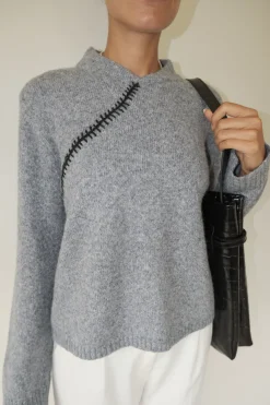 Musier Paris pull anthracite minnie