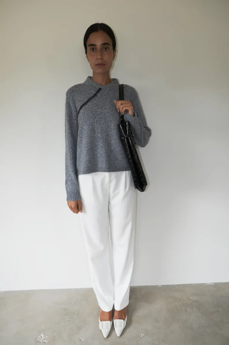 Musier Paris pull anthracite minnie