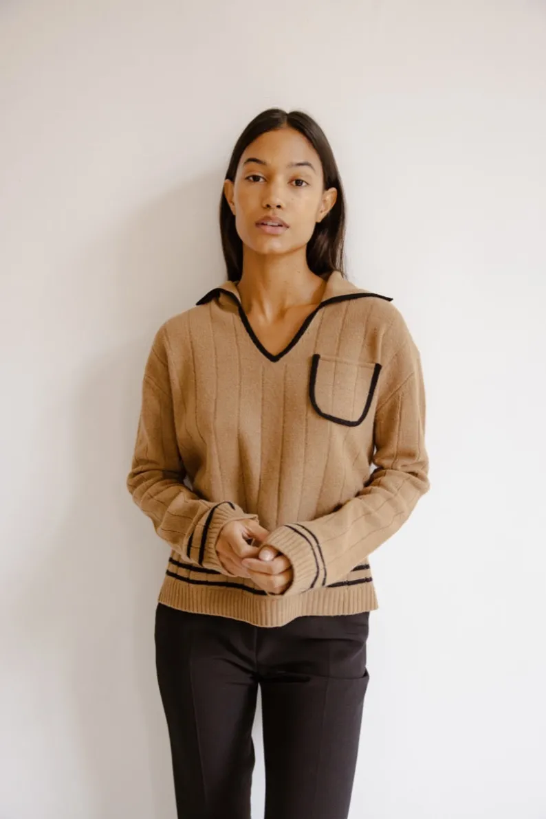 Musier Paris pull col polo adriana