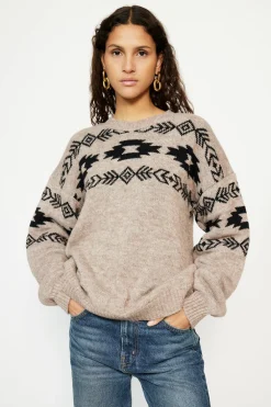 Musier Paris pull jacquard maroon