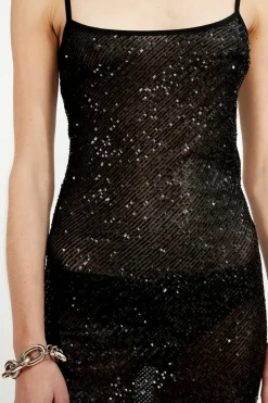 Musier Paris robe longue brodée shine