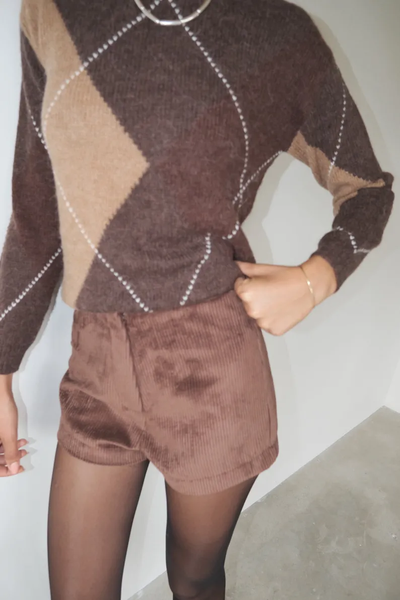 Musier Paris short en velours caity