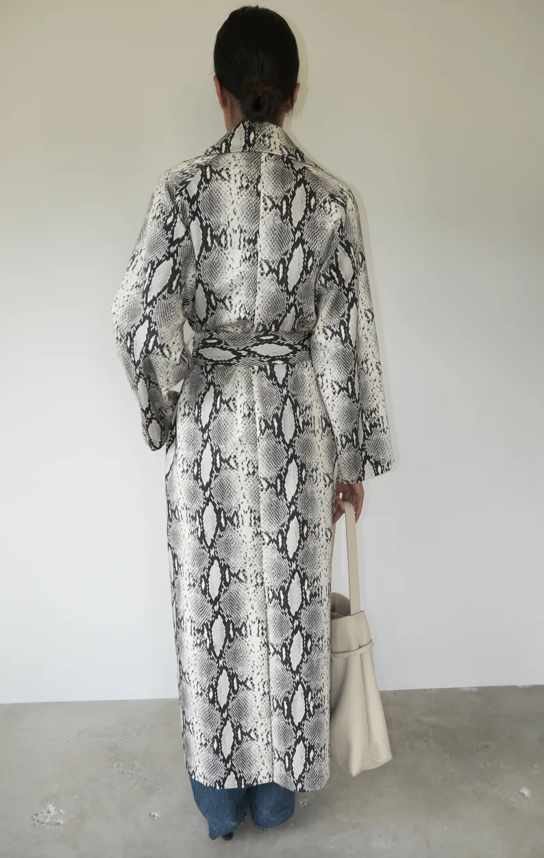 Musier Paris trench imprimé python thea
