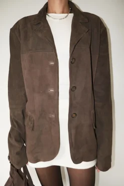 Musier Paris veste en daim aida